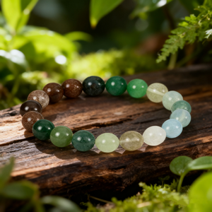 Рождественский подарок: элегантный браслет из зеленого аметиста с гравировкой в изысканной коробке. Другие изделия из кристаллов. - Product Image 2