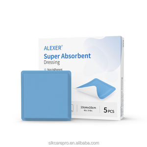 Les tampons de gaze polymère non adhésifs stériles réduisent les fuites et la macération de la peau Pansement <span class=keywords><strong>super</strong></span> absorbant pour le soin des plaies fortement exsudatives - Product Image 3