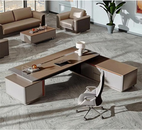 Nouveau bureau de direction en forme de L de haute qualité, mobilier de bureau de luxe, bureau en bois, bureaux de direction, table de bureau exécutive, table modulaire