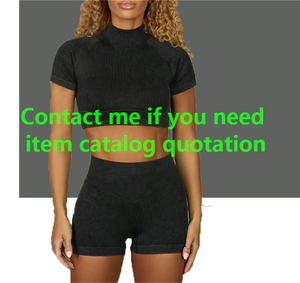 Ingrosso 2 Pezzi Pantaloni <span class=keywords><strong>Cargo</strong></span> da <span class=keywords><strong>Donna</strong></span> a Vita Alta con Tasche, Materiale Spandex/Cotone, Alta Qualità, Spedizione Rapida Garantita - Product Image 5