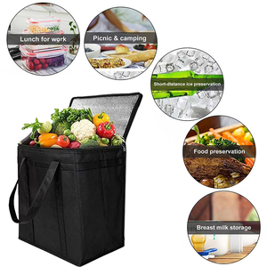 <span class=keywords><strong>Sac</strong></span> isotherme portable grande capacité pour pique-nique, <span class=keywords><strong>sac</strong></span> à déjeuner avec poignée pour la plage, les pique-niques et les voyages, emballage textile en gros - Product Image 4