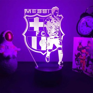Football Soccer Player 3D Lamp Model Acrylic Panel 7 Colors Change <strong>LED</strong> Base Night <strong>Light</strong> - Product Image 3