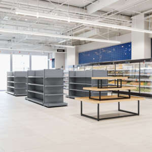 Étagère de gondole autoportante double face simple Étagère de supermarché Étagère métallique robuste Magasin double face CN;GUA - Product Image 1