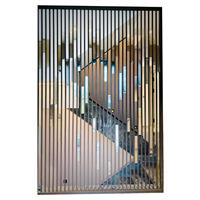 Sunsbuild Cloison pliante en acier inoxydable découpée au laser, design bohème, thème sportif, cloison multifonctionnelle pour la maison