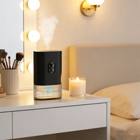 Nouveau diffuseur d'huiles essentielles intelligent portable rechargeable de luxe en verre et aluminium pour table, 50 ml, rechargeable