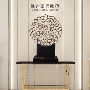 Escultura moderna de hierro forjado irregular hecha a mano para decoración del hogar, sala de estar, oficina, vestíbulo - Product Image 5