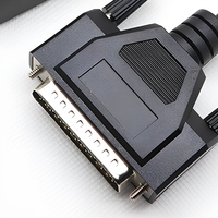Kabel USB ke HDB44 Male 12V, PVC, Tembaga Berlapis Timah, Dilindungi Jalinan Kawat, untuk Koneksi Terminal POS