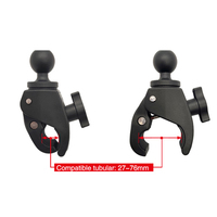 Pinces de fixation rapides et flexibles avec rotule de 1,5 pouce pour support universel de tablette sur appuie-tête