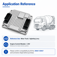 Módulo de Control de Motor Diésel Remanufacturado de 24V, ECU ECM 89661-E0067 para Camión Mezclador de Concreto, Camión Agitador, Piezas GAC Hino