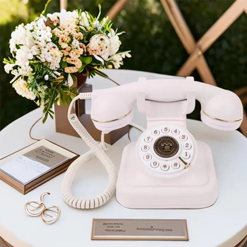 All'ingrosso OEM Wedding Audio Guest Book Phone Retro telefono Audio Guestbook telefono