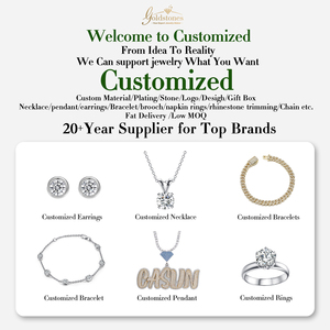 Op maat gemaakte 9k/10k/14k/18k/22k fijne sieraden natuurlijke lab diamant luxe edelsteen sieraden ringen armband oorbellen - Product Image 5