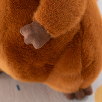 Peluche Marmotte Marron - Adorable Animal en Peluche Marmotte Cartoon, Oreiller Doux et Câlin pour Décoration de Bureau et Cadeau pour Enfants