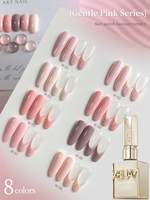 XEIJAYI – Lot de 8 vernis à ongles gel roses en flacon, série rose, norme UE, sans HEMA, sans TPO, vente en gros, OEM, ODM
