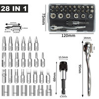 MINGTU – Kit professionnel de 28 extracteurs de vis en acier, personnalisable OEM, avec embouts d'extension pour vis et boulons endommagés ou cassés