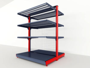 رفوف شبكية معدنية خفيفة الوزن - مثالية للسوبر ماركت والمتاجر الصغيرة ومحلات البيع بالتجزئة - Product Image 5