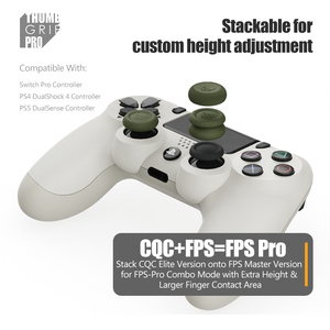 Capuchon de protection en silicone antidérapant pour manette de jeu, tête de joystick en forme de champignon, rehausseur de hauteur - Product Image 3