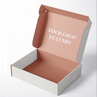 Boîte d'expédition de vêtements personnalisée de luxe avec fermeture à glissière pour l'envoi postal et l'emballage de cadeaux