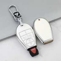 Casing Kunci Mobil Premium TPU Lembut untuk Jeep Dodge Journey RAM Chrysler 300 Gantungan Kunci Tas Aksesoris Pabrik