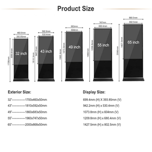KINGONE OEM Digital Signage Advertising Video Player Indoor Interactive LCD Totem Display Kiosk Floor Standing Touch Screen - Product Image 6