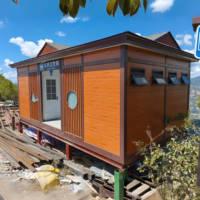 Conteneur WC moderne à installation rapide en acier, écologique, durable et portable pour toilettes, bureaux, écoles et parcs