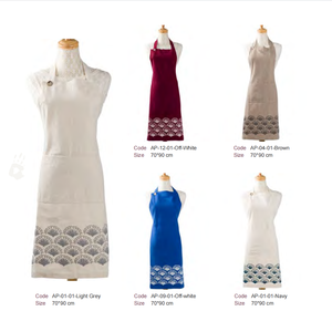 Delantales de Algodón Egipcio Duraderos, Ligeros y Cómodos, en Existencia con Tiempo de Entrega de Muestra de 7 Días para Uso Diario en la Cocina - Product Image 3