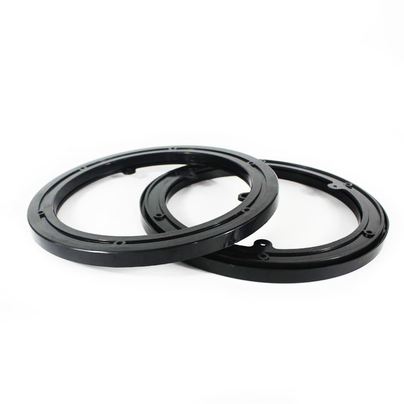 Бесшумный обеденный стол «ленивая Сьюзан» черного цвета, Пластиковая Полка для поворотного стола, демонстрационная подставка, вращающаяся основа, диаметр 25, 30 см, 35 см, 40 см