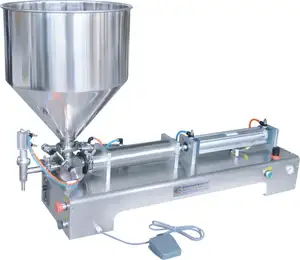 Semi Automatique de Confiture De Miel Liquide Machine de Remplissage G1WGD100-5000 Unique Tête Horizontale Personnalisée Pâte