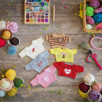 Petit ours en peluche personnalisé Poupée Pok Mouton avec vêtements de rechange Jouet en peluche Canard Pull Ours Vente en gros 30cm Peluche DIY Jouet Tissu