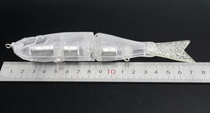 Meilleure vente, appât de <span class=keywords><strong>natation</strong></span> non peint, corps de leurre de pêche, 51.74g, 176mm, joint unique, œil vierge, 8085 - Product Image 5