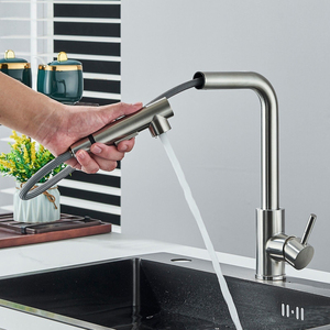 Phong cách Châu Âu thép không gỉ Pull-out bếp Mixer tap Heavy-Duty cho dịch vụ thực phẩm - Product Image 4