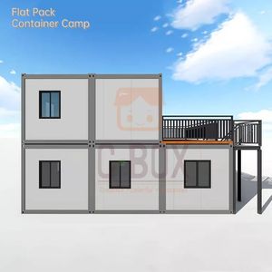 カスタマイズされたサンドイッチボード20フィートコンテナハウスシンプルな断熱材固定可能コンテナキャンプ - Product Image 5