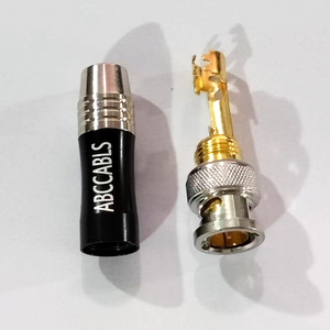 ปลั๊ก Bnc Q9 คอนเนคเตอร์อุปกรณ์เสริมสำหรับการเฝ้าระวังแบบโลหะสำหรับการตรวจสอบกล้อง - Product Image 2