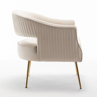Mobilier italien moderne de loisirs de salon personnalisé direct d'usine canapé de relaxation chaises de loisirs beige clair