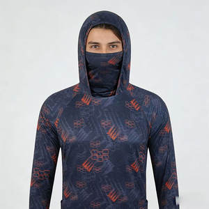 Cache-cou à manches longues personnalisé, respirant, camouflage imprimé, pour la pêche, vêtements de plein air pour hommes, pêche récréative en bord de mer - Product Image 6