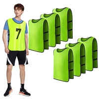 Vente en gros d'usine Maillots de football colorés Gilets d'équipe de football Maillots de basket-ball Gilets d'entraînement de football pour enfants et adultes