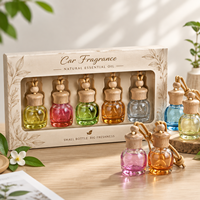 Diffuseur de parfum pour voiture en verre suspendu personnalisé, rechargeable, pour la décoration intérieure du véhicule