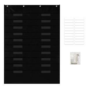 Sac de rangement suspendu pour dossiers, magazines, téléphones portables, de type chariot, pour étudiants, pour devoirs, à accrocher derrière la porte de la salle de classe - Product Image 5