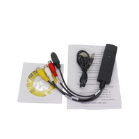 Nouvelle carte de capture vidéo USB2.0 1080p pour diffusion en direct - Convertisseur TV/VHS vers ordinateur portable/appareil photo pour Windows 7/8/10 avec câble USB
