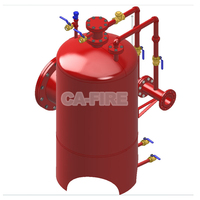 Système de proportionnement de mousse pour lutte contre l'incendie avec réservoir vertical en acier au carbone et cuve à mousse, rouge, équipement de protection incendie fixe