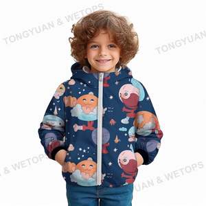 Vêtements personnalisés 4-18 <span class=keywords><strong>ans</strong></span> enfants vestes automne manteau enfant en bas âge vêtements d'extérieur garçons filles enfants capuche doudounes enfants adolescent manteau - Product Image 1