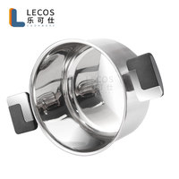 Fournisseurs d'usine LECOS OEM/ODM Ustensiles de cuisine Batterie de cuisine à induction en acier inoxydable avec poignée en bakélite