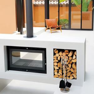 Caminetto <span class=keywords><strong>a</strong></span> Legna Puro per Interni con Piastra in Acciaio, Direttamente dalla Fabbrica Cinese, Riscaldamento Domestico Economico - Product Image 3