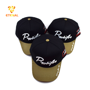 2024 tùy chỉnh thể thao thời trang được trang bị <span class=keywords><strong>Snapback</strong></span> Mũ bóng chày 3D thêu hai tông màu đen tấm màu xanh lá cây vành 5 bảng báo argyle - Product Image 5
