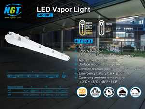 โคมไฟ LED กันน้ำแบบแน่นหนา 100W/90W/80W/70W 13000Lm 3000K/4000K/5000K เลือกได้ AC120-277V ไฟ LED สำหรับร้านค้าภายนอกอาคาร - Product Image 6
