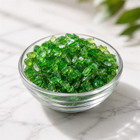 Nouveautés : Pierres de cristal rares en vrac, décorations, éclats de cristal de diopside vert naturel de 5-8 mm à vendre