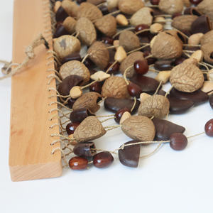 ZHQH <span class=keywords><strong>suono</strong></span> curativo semi naturali guscio carillon strumenti di noce naturale Shaker carillon - Product Image 5