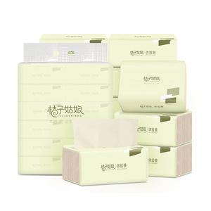 <b>Orange</b> Girl Facial Tissue 300 Sheets 125x170mm 5-Layer Thick Soft <b>Paper</b> Napkins For Home Kitchen Use - Product Image 4