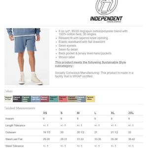 Pantalones cortos de lana teñidos para ropa de mujer con logotipo bordado personalizado Prm50stpd - Product Image 2