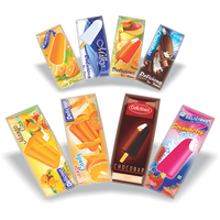 Sac d'Emballage Personnalisé pour Sucettes Glacées, Sachet en Plastique Jetable Congelé, Soudure Trois Côtés et Soudure Dorsale pour Bâtonnets Glacés