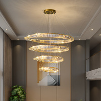 Lámpara Colgante de Cristal de Lujo Nórdico Dorado, Luz LED para Sala de Estar, Dormitorio, Diseño Creativo, Arte para el Hogar, Restaurante